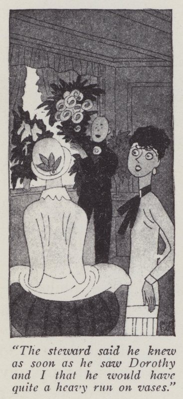 Anita Loos (lito) tarafından Beyler Sarışınları Tercih Eder için İllüstrasyon by Ralph Barton
