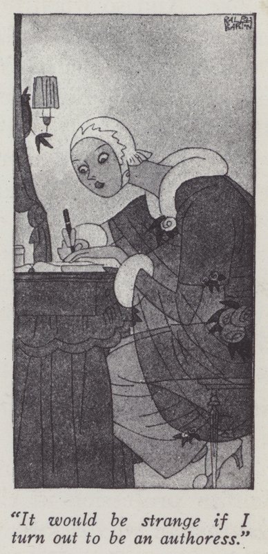 Anita Loos (lito) tarafından Beyler Sarışınları Tercih Eder için İllüstrasyon by Ralph Barton