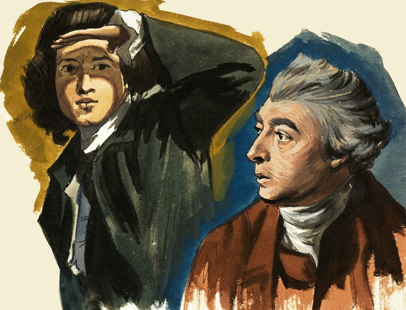 Sir Joshua Reynolds ve Thomas Gainsborough by Ralph Bruce