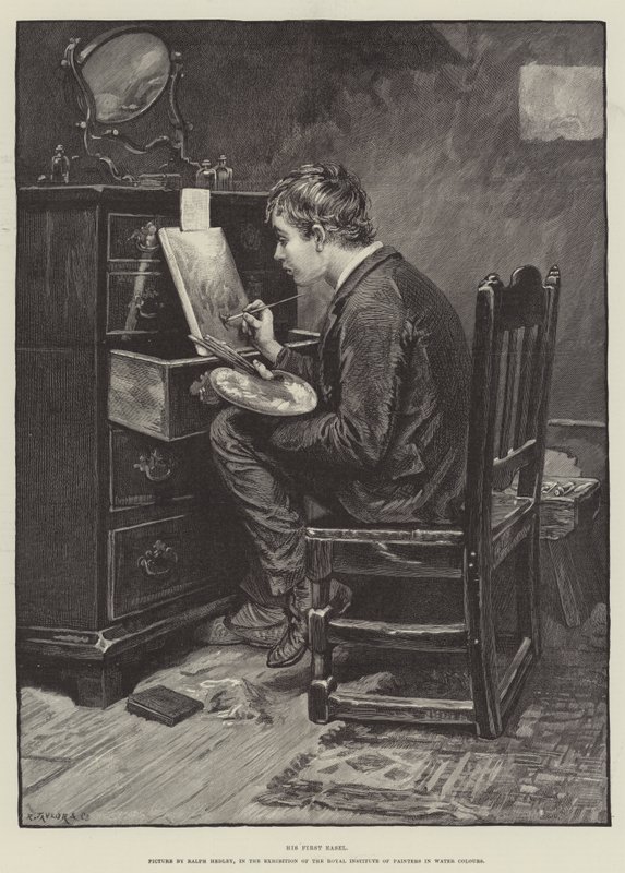 İlk Şövale by Ralph Hedley