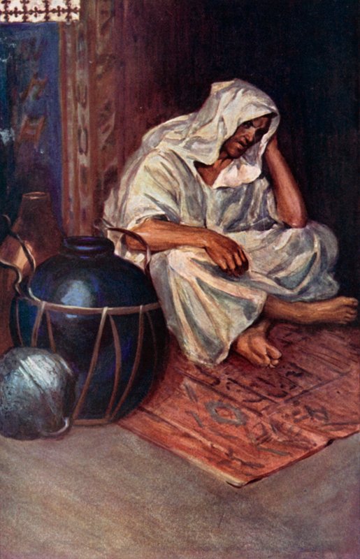 Daniel Defoe tarafından Robinson Crusoe için çizim (renkli taş) by Ralph Noel Pocock