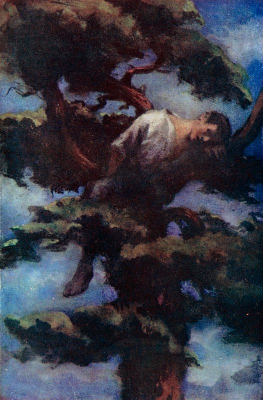 Daniel Defoe tarafından Robinson Crusoe için çizim (renkli taş) by Ralph Noel Pocock