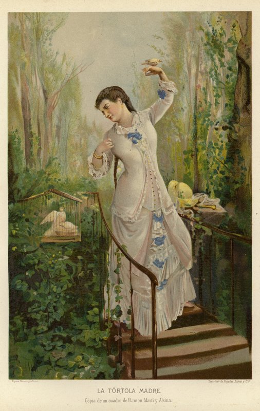 Kumrulu Anne (chromolitho) by Ramón Martí Alsina