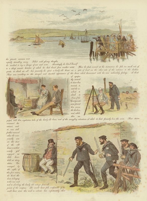 Paul ve Virginia, Ya da Kaçakçıların Sonuncusu (chromolitho) by Randolph Caldecott