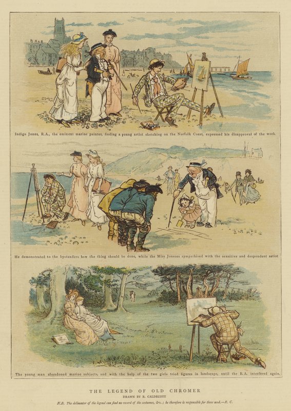 Eski Chromer Efsanesi (chromolitho) by Randolph Caldecott