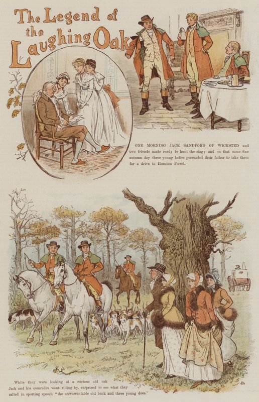 ದಿ ಲೆಜೆಂಡ್ ಆಫ್ ದಿ ಲಾಫಿಂಗ್ ಓಕ್ (ಕ್ರೋಮೋಲಿಥೋ)ಟರ್ಕ್ by Randolph Caldecott