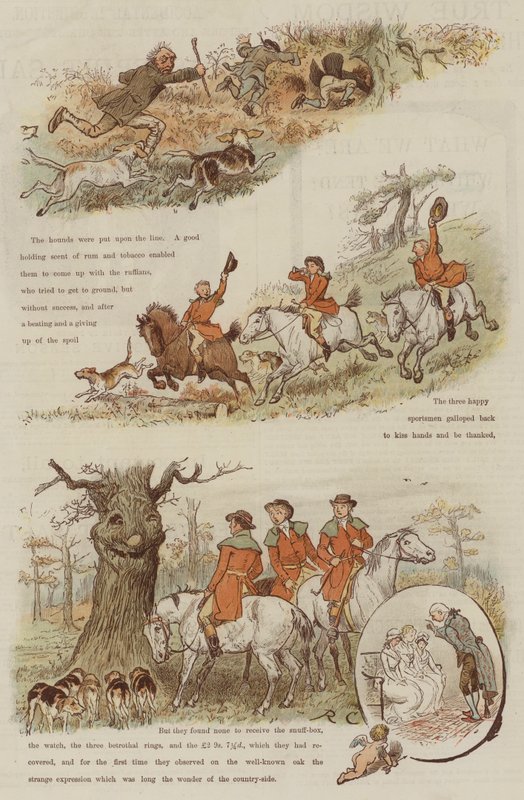 Gülen Meşe Efsanesi (chromolitho) by Randolph Caldecott