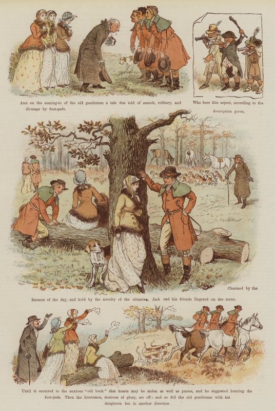 Gülen Meşe Efsanesi (chromolitho) by Randolph Caldecott