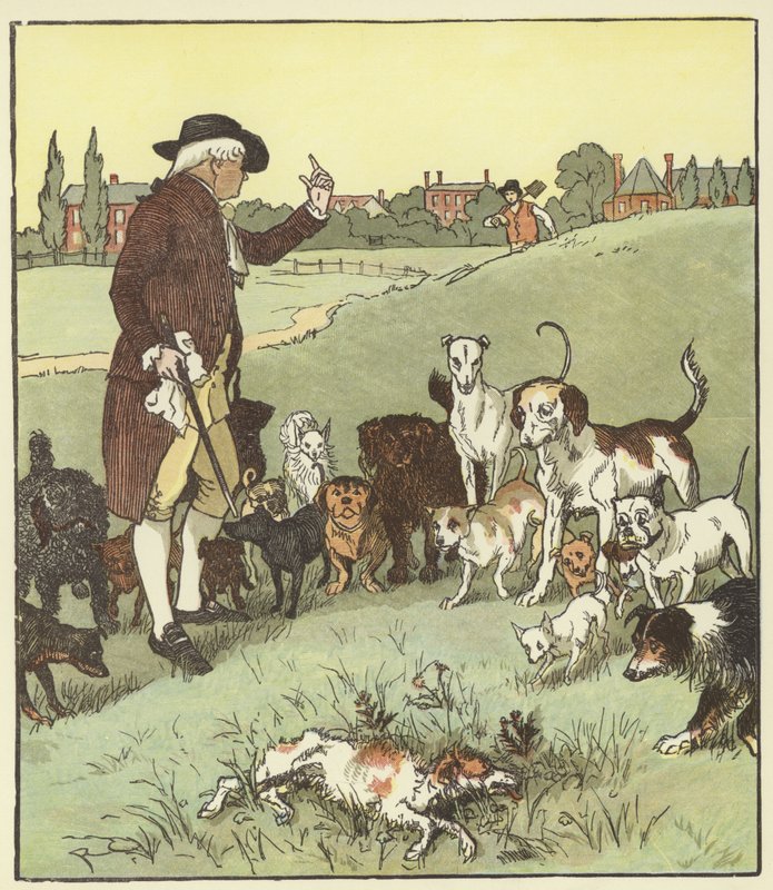 Kuduz Bir Köpeğin Ölümü Üzerine Bir Ağıt by Randolph Caldecott