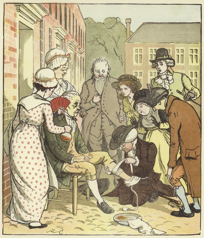 Kuduz Bir Köpeğin Ölümü Üzerine Bir Ağıt by Randolph Caldecott