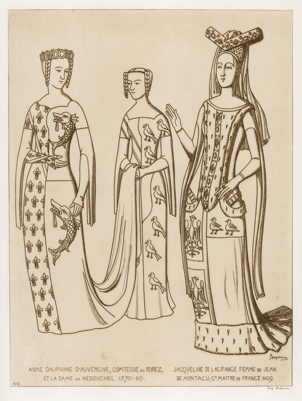 Anne Dauphine, Forez Kontesi ve Nedouchel Hanımı, 1370-80. Jacqueline de Lagrange, Fransa ustası Jean de Montagu