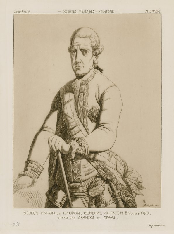 Baron Gideon von Laudon, Avusturyalı General, yaklaşık 1790 by Raphael Jacquemin