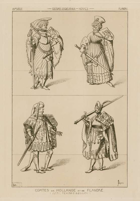 Hollanda ve Flanders Kontları, 15. yüzyıl by Raphael Jacquemin