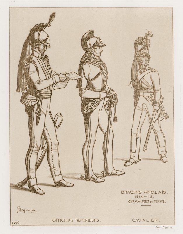 İngiliz Ejderhaları, 1814-15 by Raphael Jacquemin