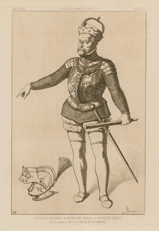 Ferdinand, Archduke of Austria, brother of Charles V  by Raphael Jacquemin
