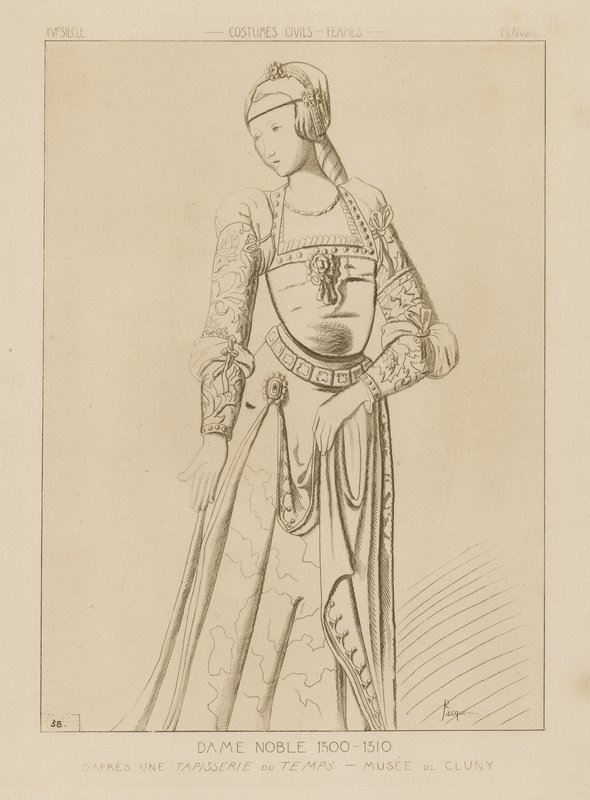 Soylu kadın, 1500-1510 by Raphael Jacquemin