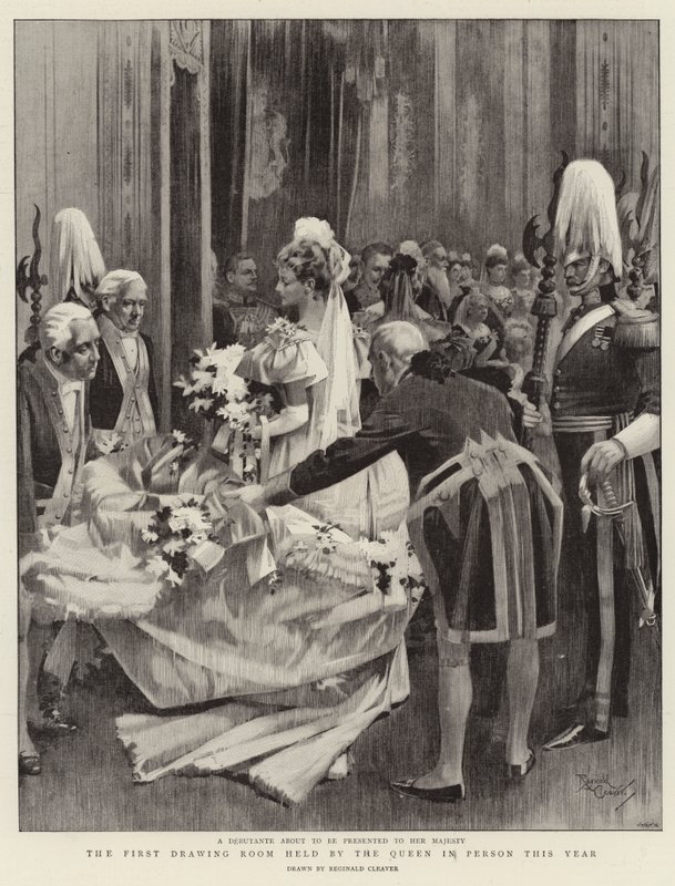 Kraliçe Tarafından Bu Yıl Bizzat Düzenlenen İlk Çekiliş Salonu (lito) by Reginald Thomas Cleaver
