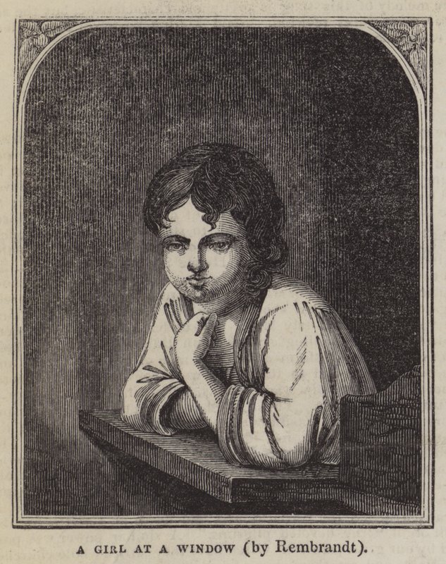 Penceredeki Kız by Rembrandt van Rijn
