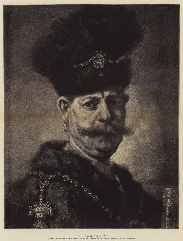 Bir portre by Rembrandt van Rijn