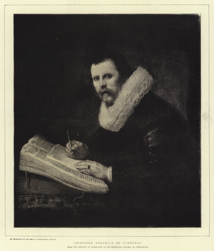 Coppenol'ün Varsayılan Portresi by Rembrandt van Rijn