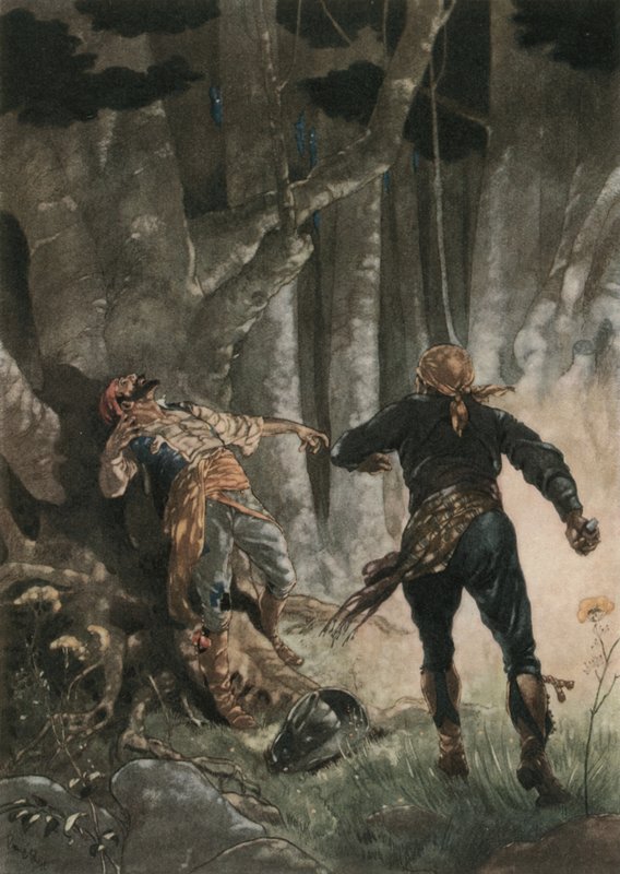 Don Jose Tek Gözlü'yü öldürür by René Bull