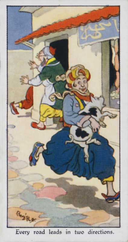 Her yol iki yöne çıkar by René Bull