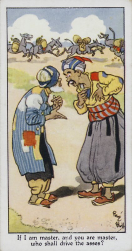 Ben efendiysem ve sen efendiysen, kıçları kim sürecek? by René Bull