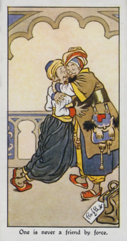 İnsan asla zorla arkadaş olmaz by René Bull