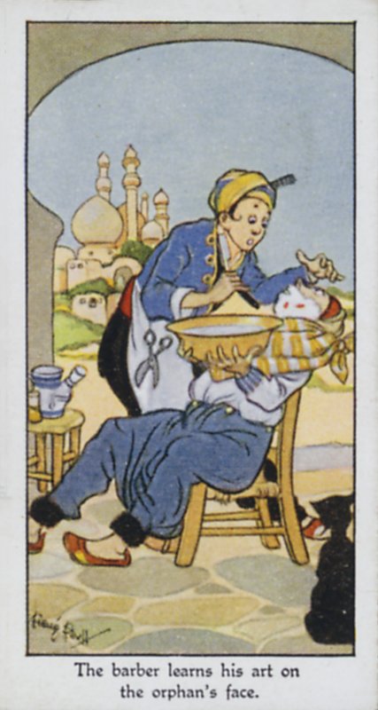 Berber sanatını öksüzün yüzünde öğreniyor by René Bull