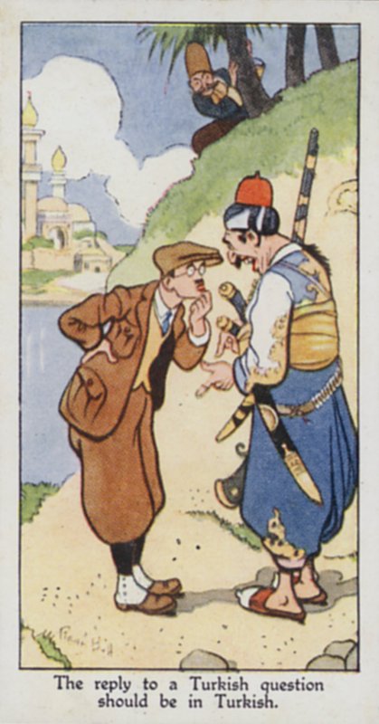 Doğu Atasözü: Türkçe bir sorunun cevabı Türkçe olmalıdır (renkli taş) by René Bull