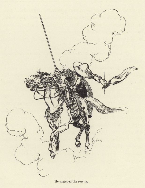 He snatched the rosette  by René Bull