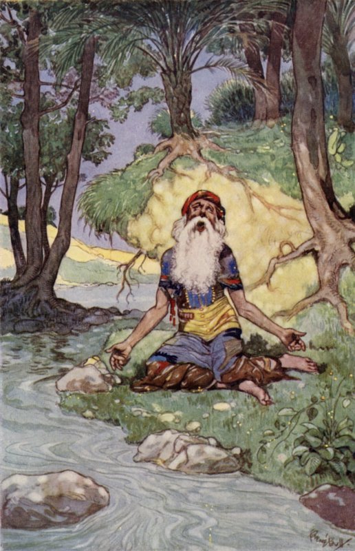 Denizin Yaşlı Adamı (renkli taş) by René Bull
