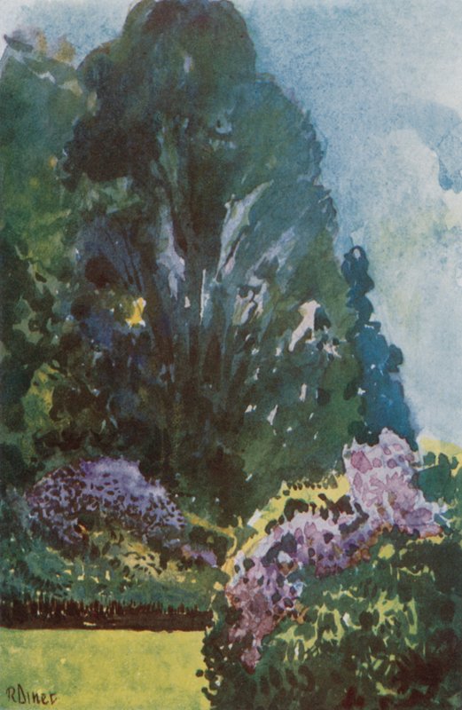 Petit Trianon, Çiçek Bahçesi, Versay by Rene Binet