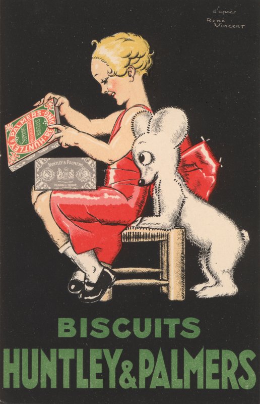 Huntley & Palmers bisküvileri için reklam by Rene Vincent
