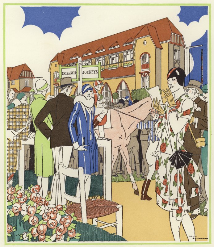 Le Touquet At Gösterisi ve Yarışlarında by Rene Vincent