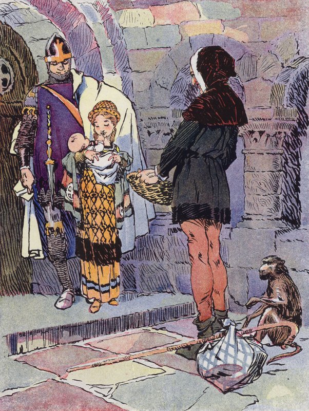 Feodal Zamanların Küçük Kızı (renkli taş) by Rene Vincent