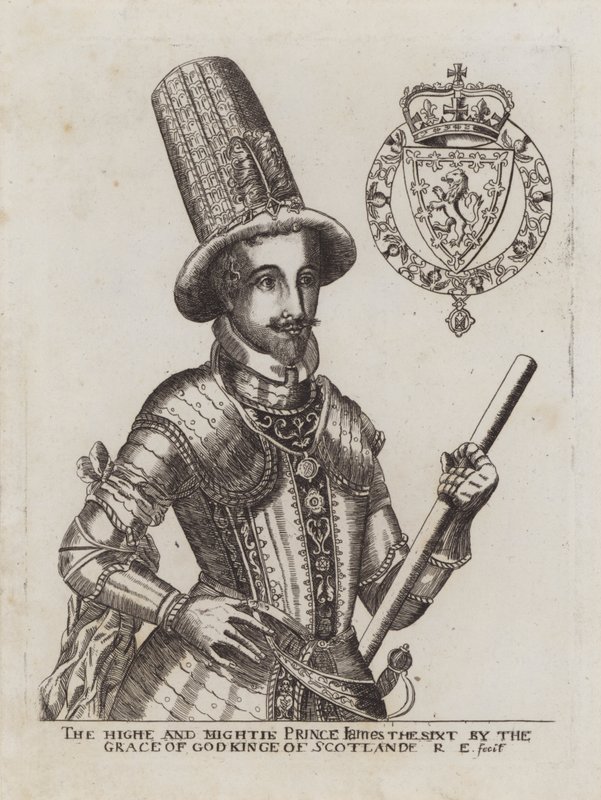 İskoçya Kralı VI. James (gravür) by Renold (after) Elstrack