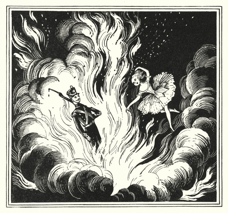 Hans Christian Andersen: Sabit Teneke Asker (lito) by Rex (after) Whistler