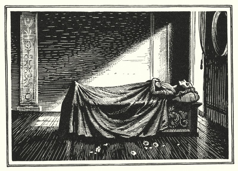 Hans Christian Andersen: Servet Galoşları (lito) by Rex (after) Whistler