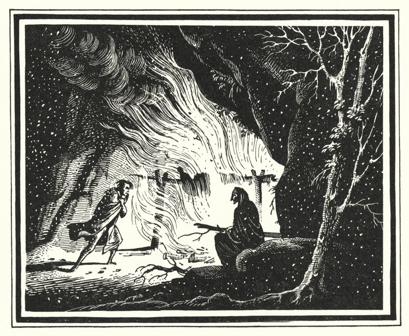 Hans Christian Andersen: Cennet Bahçesi (lito) by Rex (after) Whistler