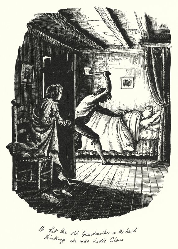 Hans Christian Andersen: Büyük Baba ve Küçük Baba (lito) by Rex (after) Whistler