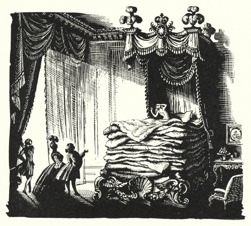 Hans Christian Andersen: Gerçek Prenses (taş) by Rex (after) Whistler