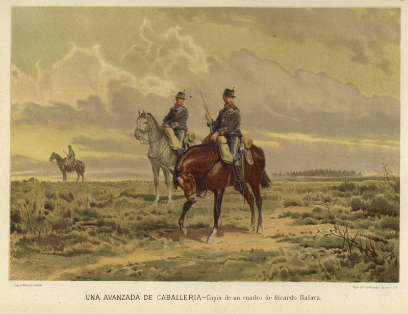 Süvari karakolu (chromolitho) by Ricardo Balaca y Canseco