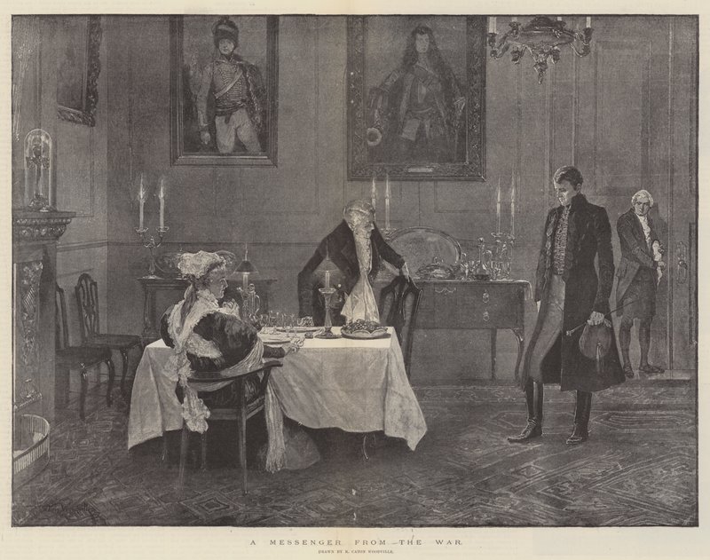 Savaştan Bir Haberci by Richard Caton Woodville junior