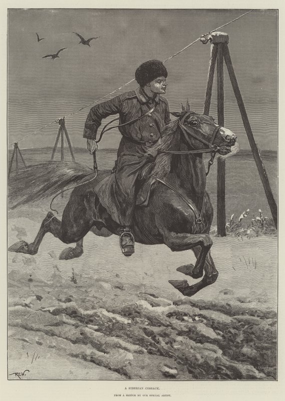 Sibirya Kazak by Richard Caton Woodville junior