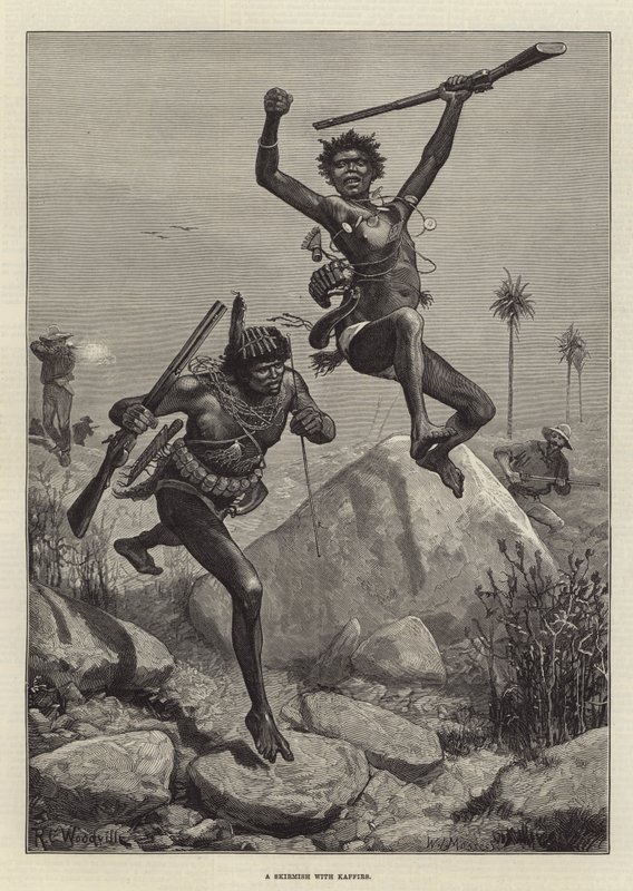 ಕಾಫಿರ್ಸ್ ಟರ್ಕಿಯೊಂದಿಗಿನ ಚಕಮಕಿ by Richard Caton Woodville junior