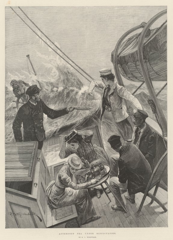 Zorluklar Altında İkindi Çayı by Richard Caton Woodville junior