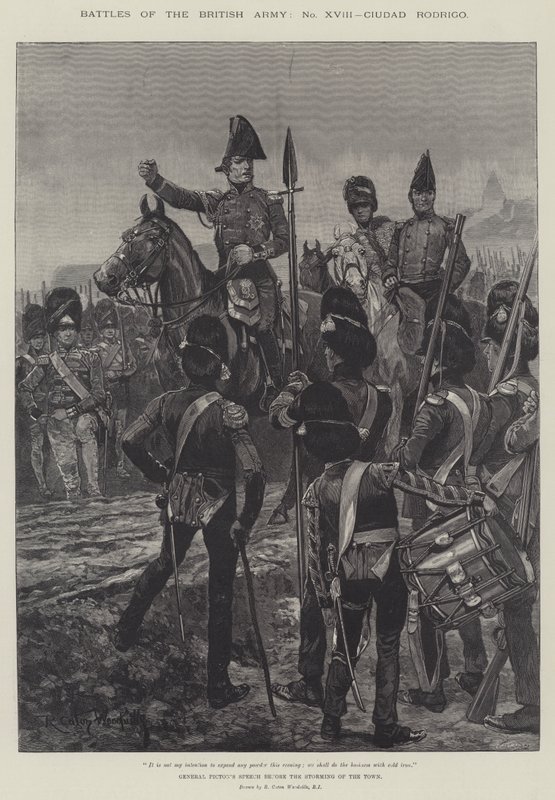 İngiliz Ordusunun Savaşları, Ciudad Rodrigo by Richard Caton Woodville junior