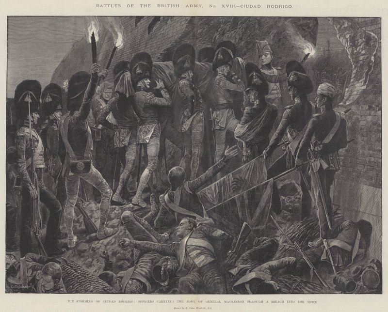 İngiliz Ordusunun Savaşları, Ciudad Rodrigo by Richard Caton Woodville junior