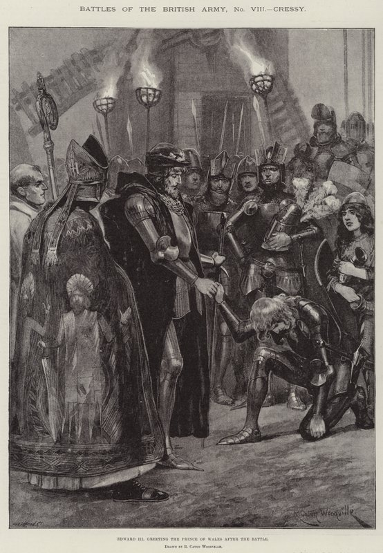 İngiliz Ordusu Savaşları, Cressy, Edward III, Savaştan sonra Galler Prensi